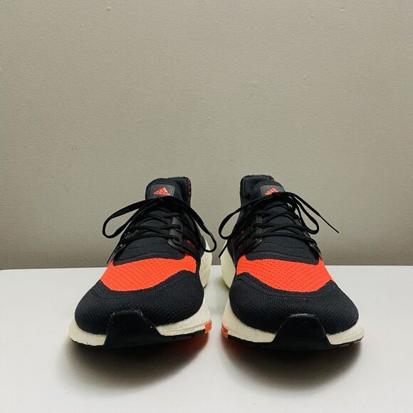 Adidas Ultraboost 21 Men\'s Running Shoes Sneakers FZ2559 Black/Orange Size 12.5 main image 11